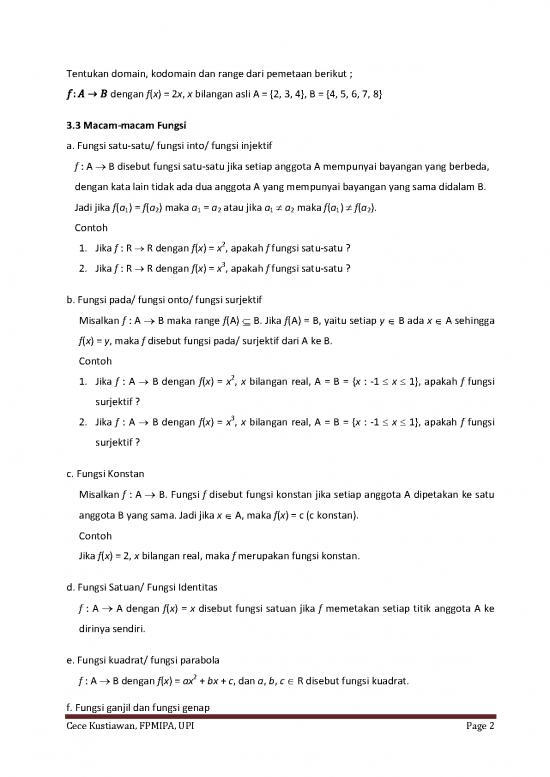 Materi Himpunan Pdf 8042 | Fungsi Dan Grafiknya | Matematika